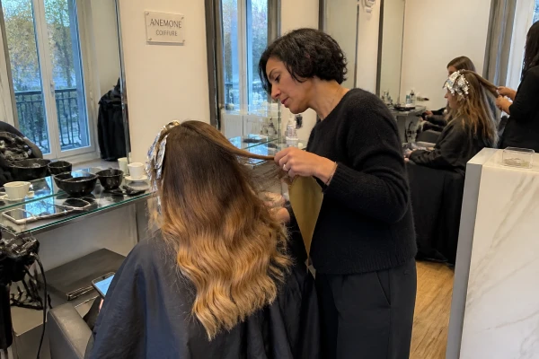 Balayage californien cheveux longs Paris 15