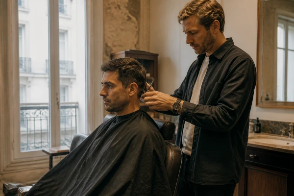 Barbier coupe cheveux homme classique Paris 14