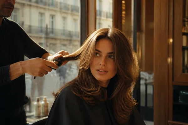 Brushing lissant cheveux volumineux femme Paris 15