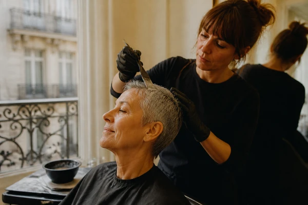 Coloration express cheveux gris couverts Malakoff