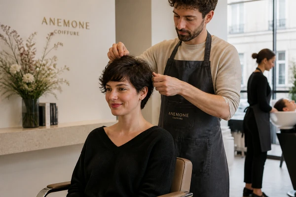 Coupe cheveux femme courte tendance Paris 14