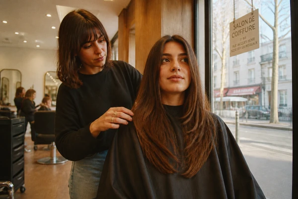 Coupe cheveux longs en V Issy-les-Moulineaux