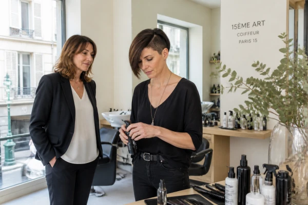Coupe femme asymétrique tendance moderne Paris 15