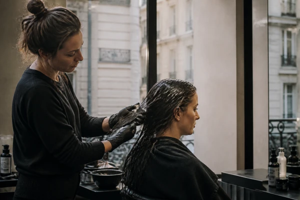 Soin brillance cheveux ternes abîmés Paris 14